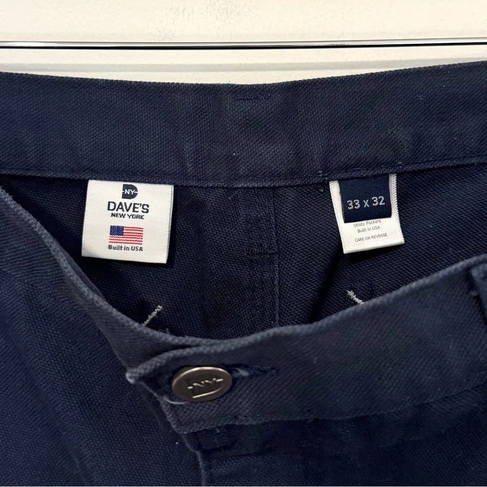 Dave's New York Foundation Pant (Single Front) 12oz Canvas Duck $109 MSRP